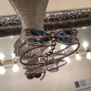 Beautiful blue abalone braclet